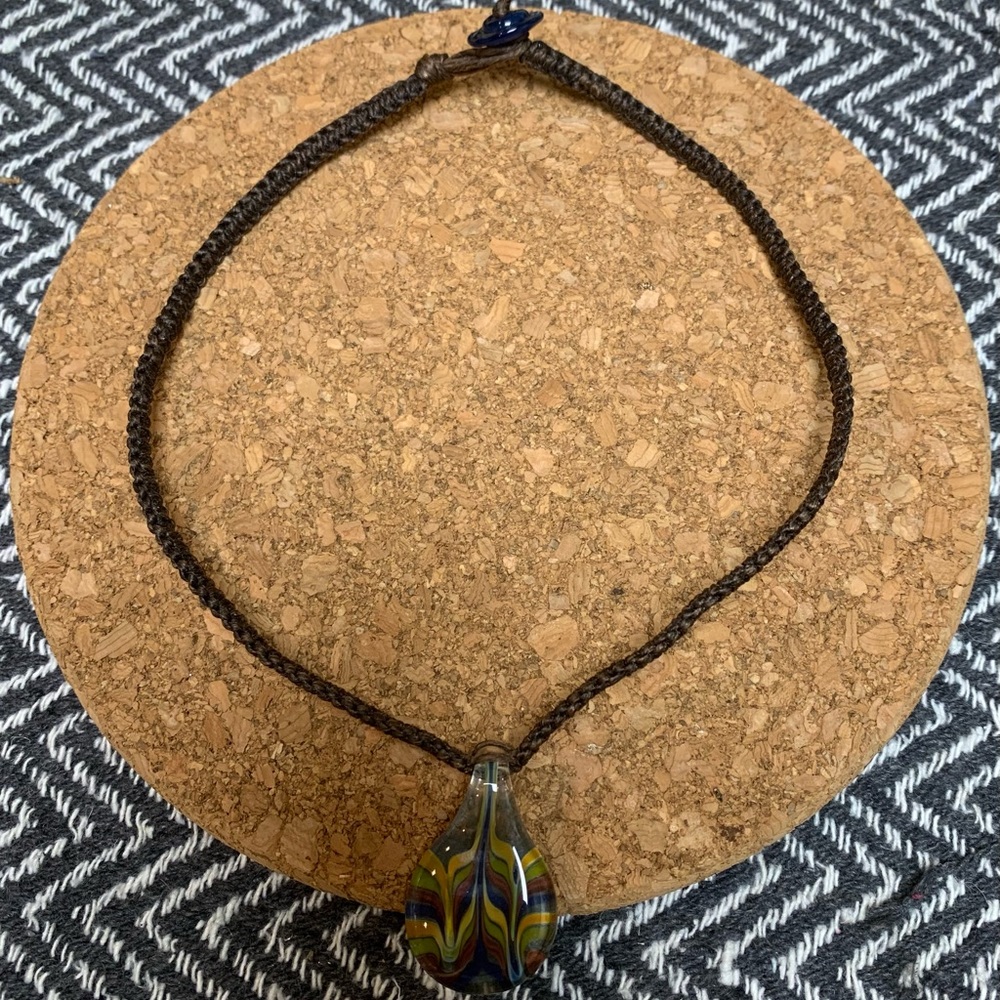 ☀️ Hand Blown Glass Pendant Necklace 🔥
